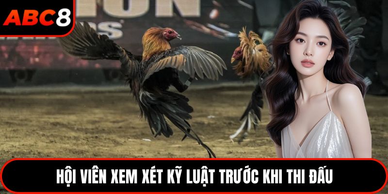 Hội viên xem xét kỹ luật trước khi thi đấu